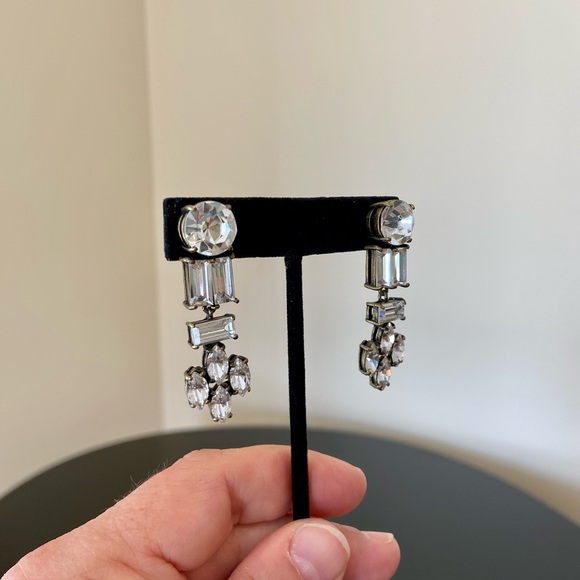 NWT luxury J. Crew crystal drop statement earrings - Picture 14 of 17
